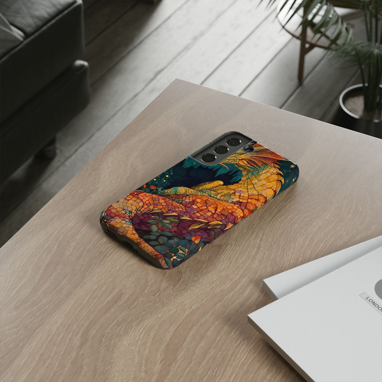 Dragon Art Phone Case, Tough Phone Cover, Fantasy Gift, Unique Mobile Accessory, Dragon Lover Gift, Stylish Protection