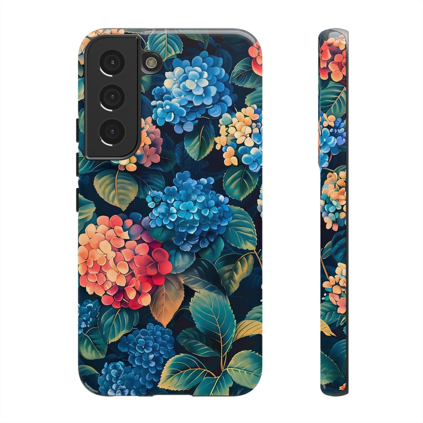 Floral Tough Phone Case, Durable Smartphone Cover, Flower Design, Gift for Her, Stylish Protection