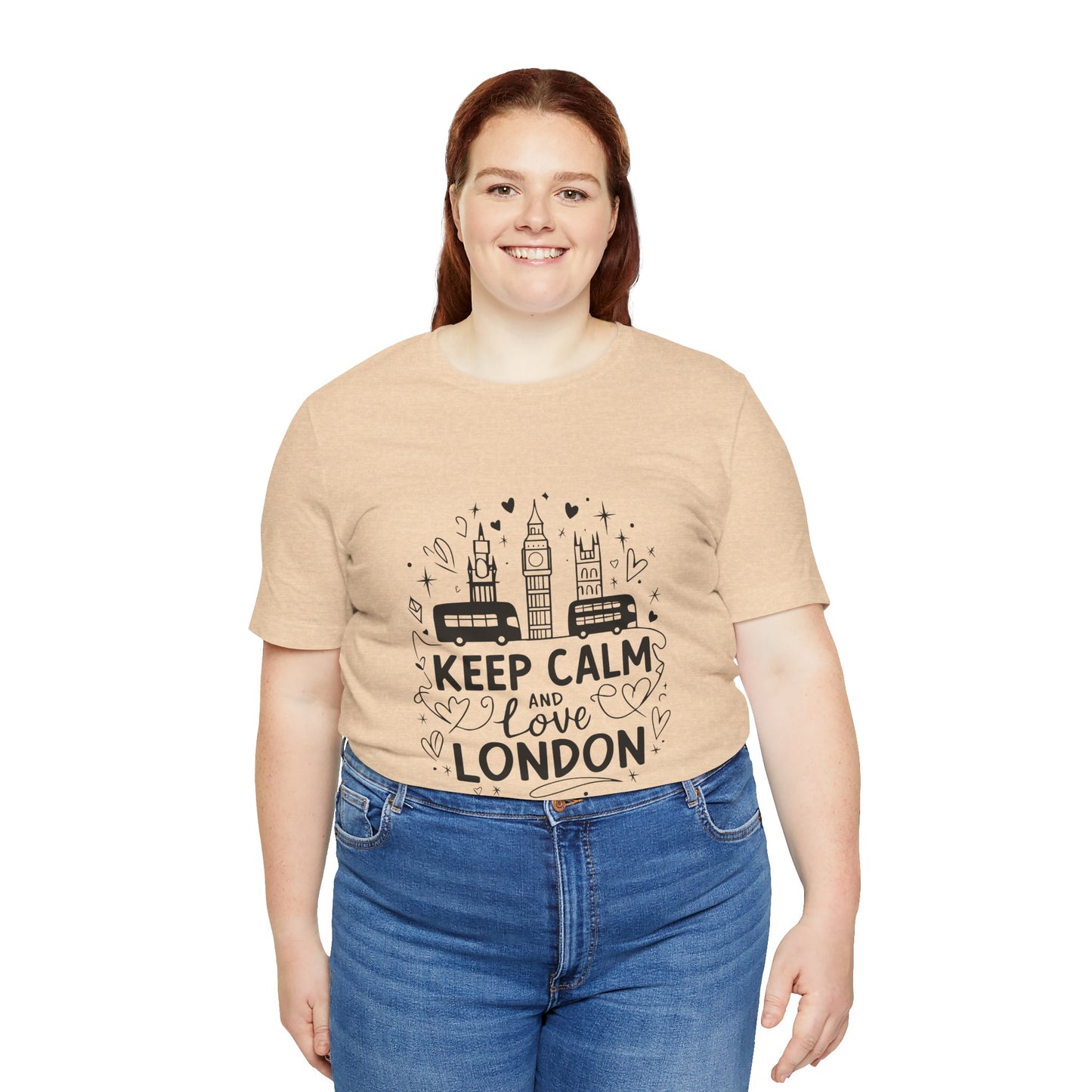 Unisex Jersey Short Sleeve Tee - Keep Calm and love London