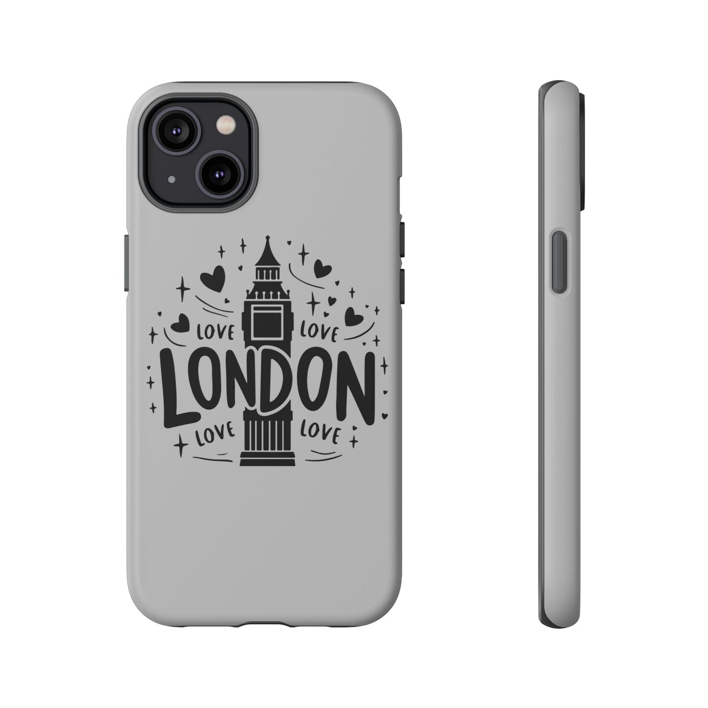 London Love Phone Case, Tough Cases, Stylish Phone Accessories, Unique Gift for Travelers, London Souvenir, Love Design
