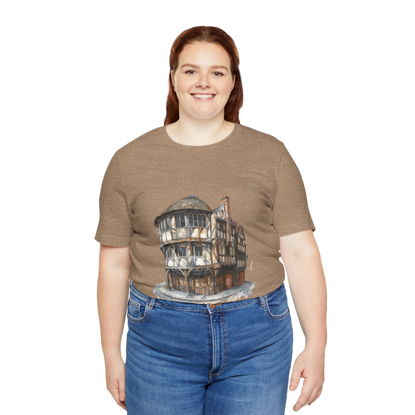 Unisex Jersey Short Sleeve Tee - Where Friends Gather - The Cozy British Pub