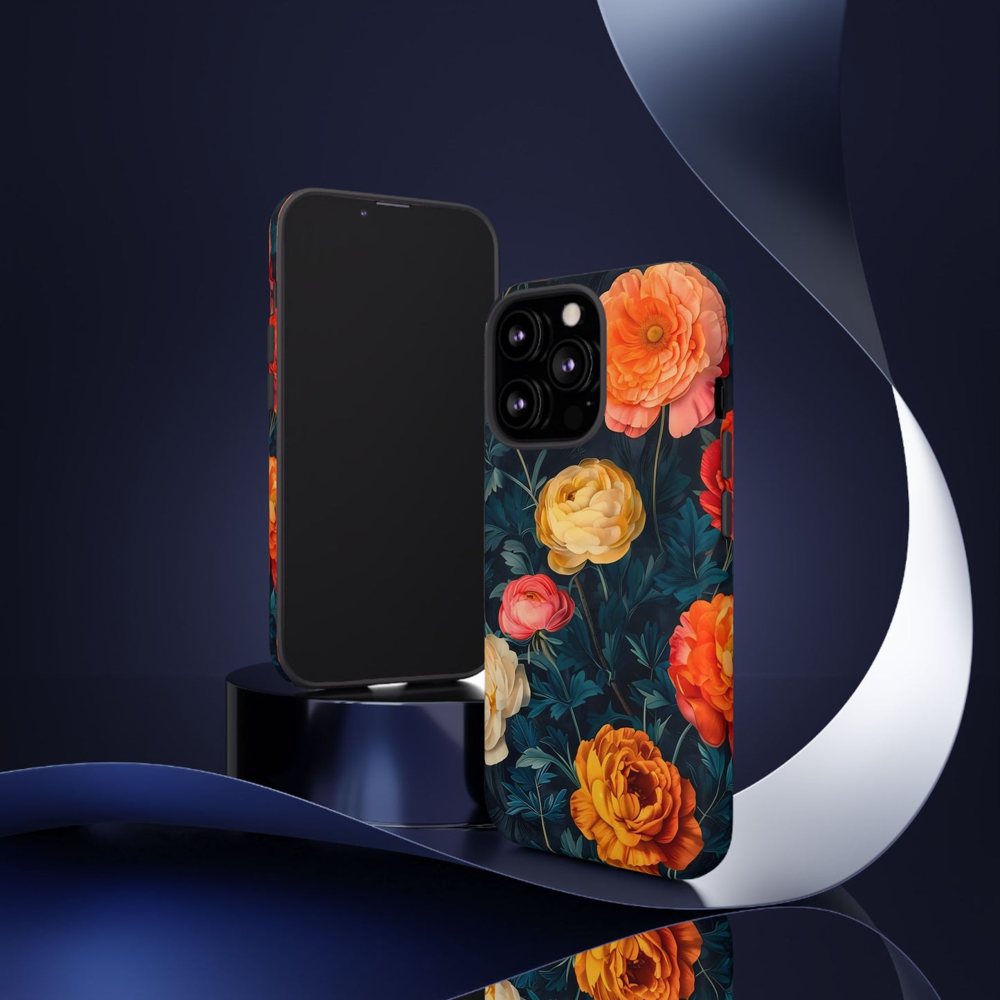 Floral Phone Case - Tough Cases, Stylish Protection, Gift for Flower Lovers, Customizable Cover, Floral Design Mobile Accessory