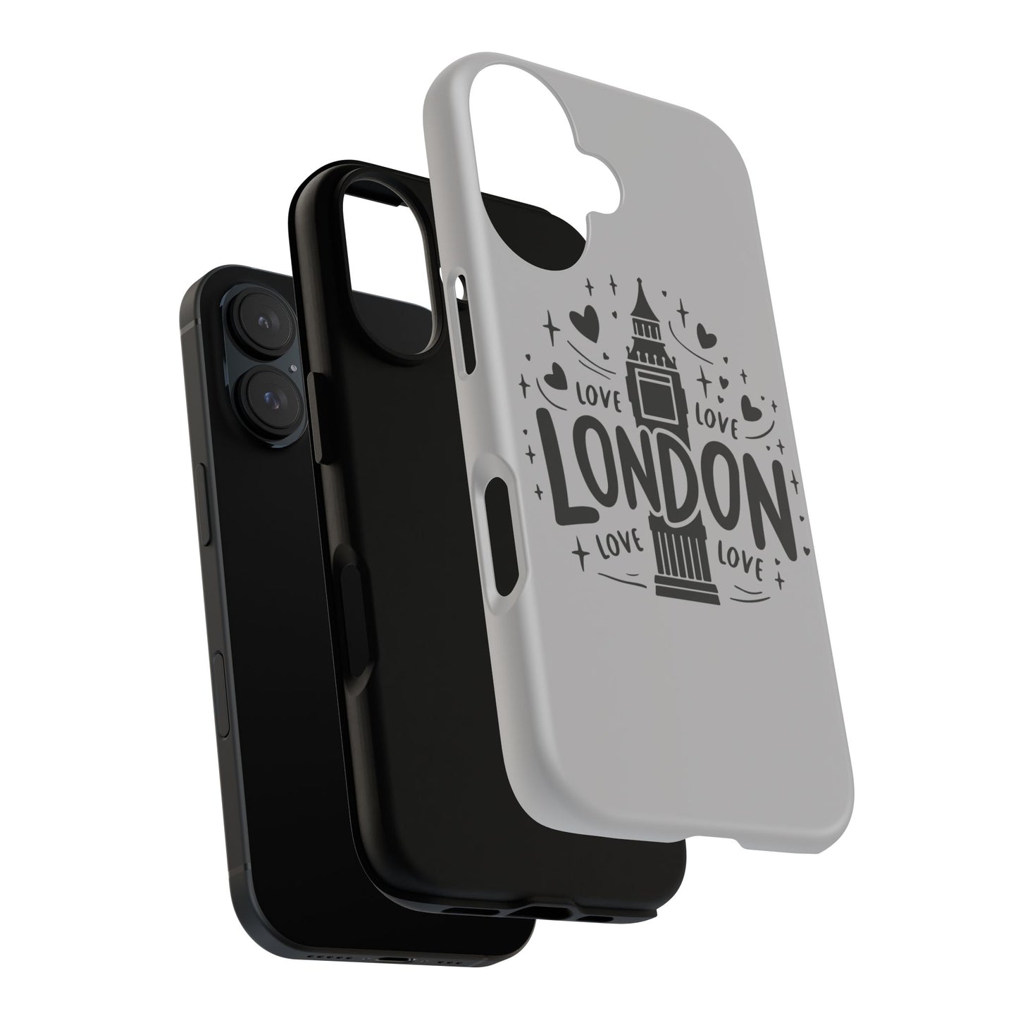 London Love Phone Case, Tough Cases, Stylish Phone Accessories, Unique Gift for Travelers, London Souvenir, Love Design