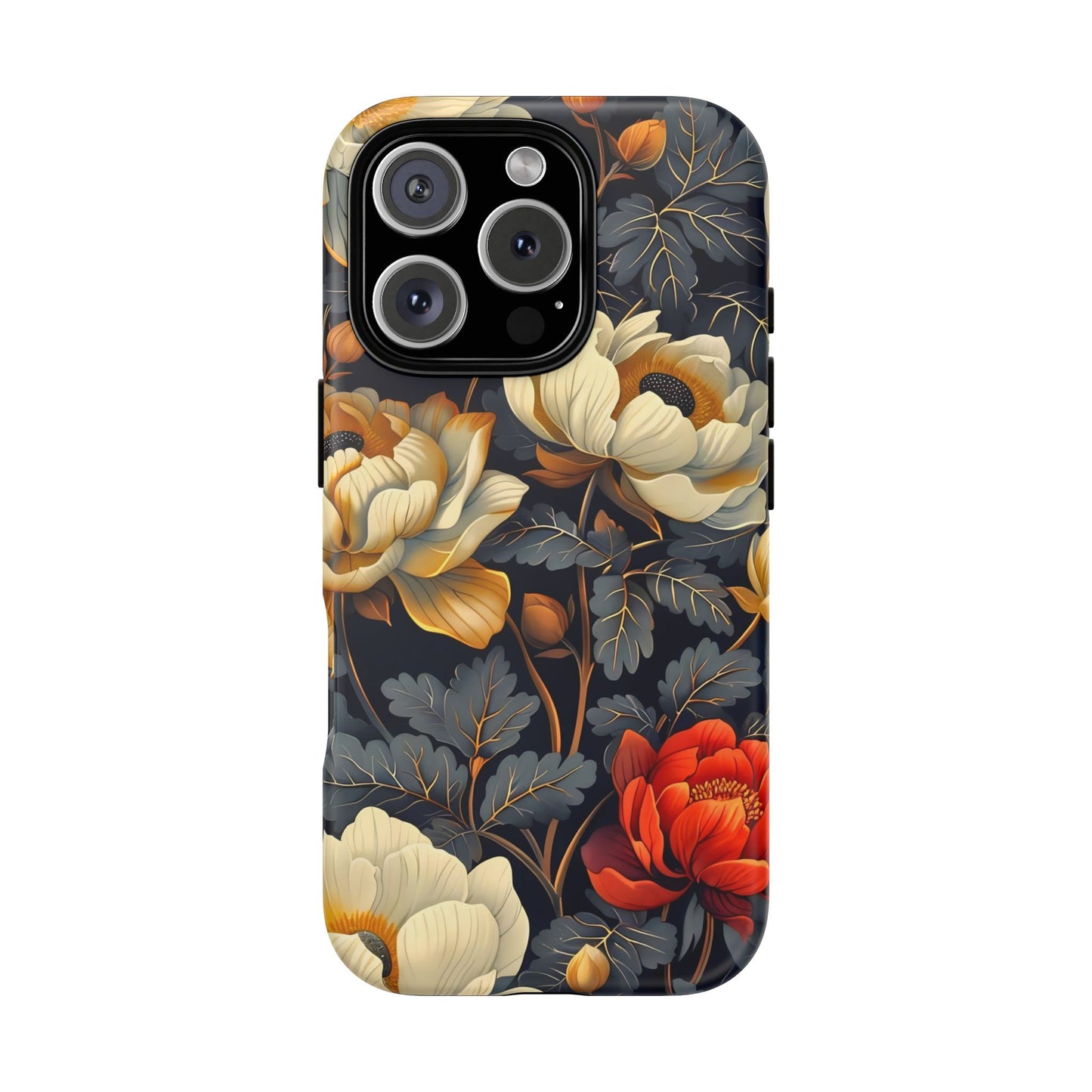 Floral Phone Case - Tough Cases, Stylish Mobile Cover, Flower Design, Holiday Gift, Trendy Accessory, Eco-Friendly Case