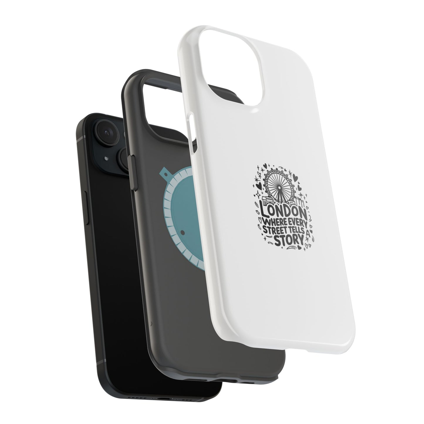 London Story Magnetic Tough Case - Unique Design for Travel Lovers