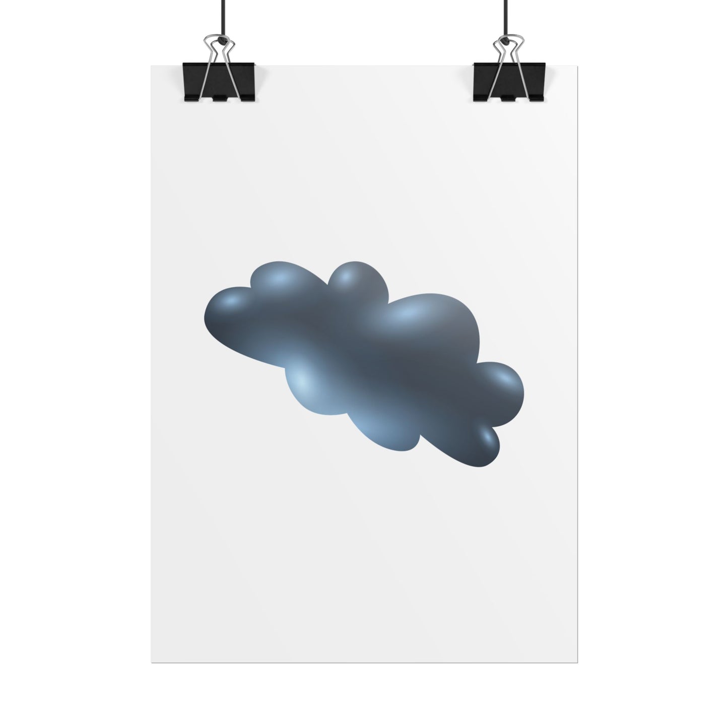 Cloud Art Print, Modern Decor, Minimalist Wall Art, Home Office Decor, Unique Gift, Aesthetic Poster