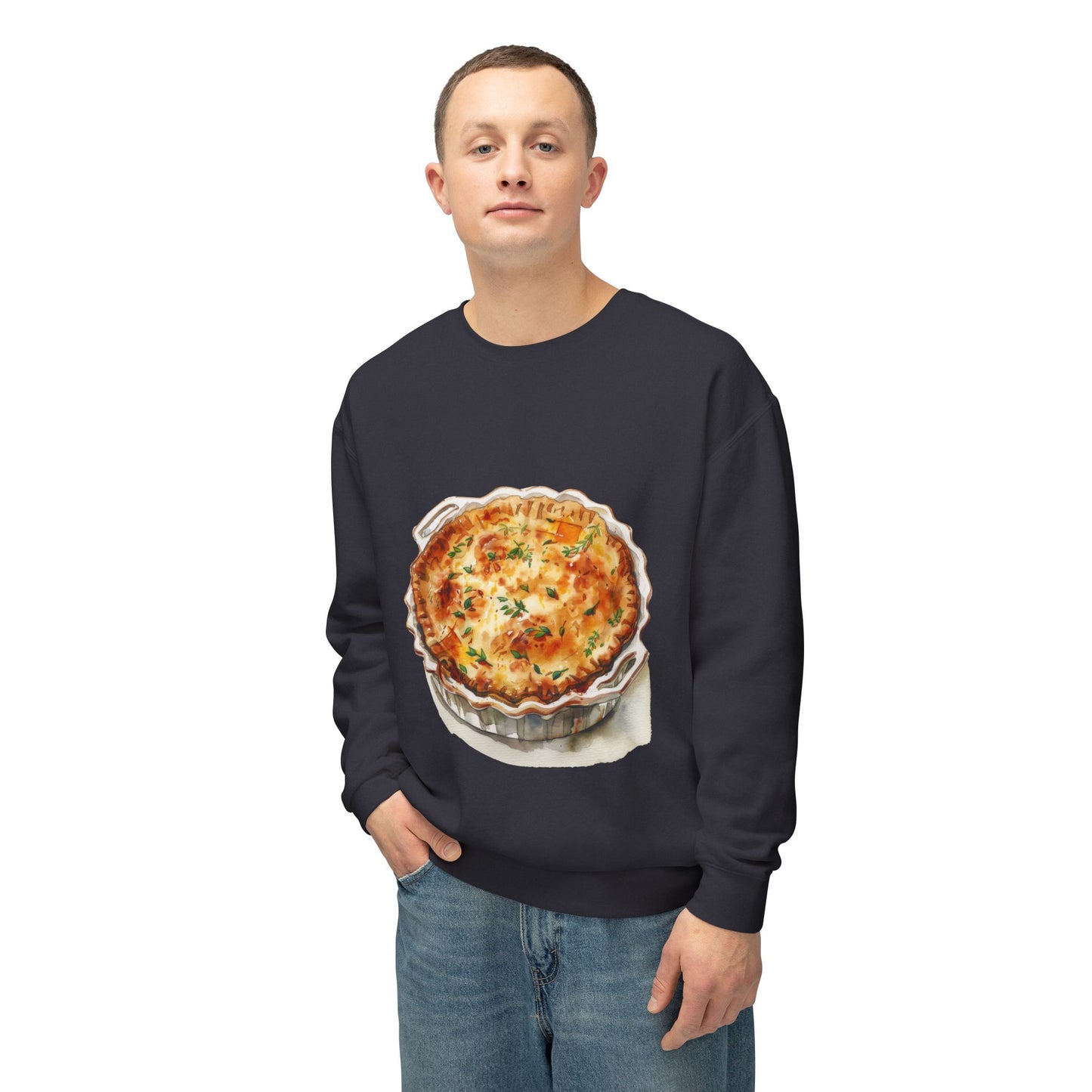 Unisex Lightweight Crewneck Sweatshirt - British Food - Savory Classics and Traditional Delights
