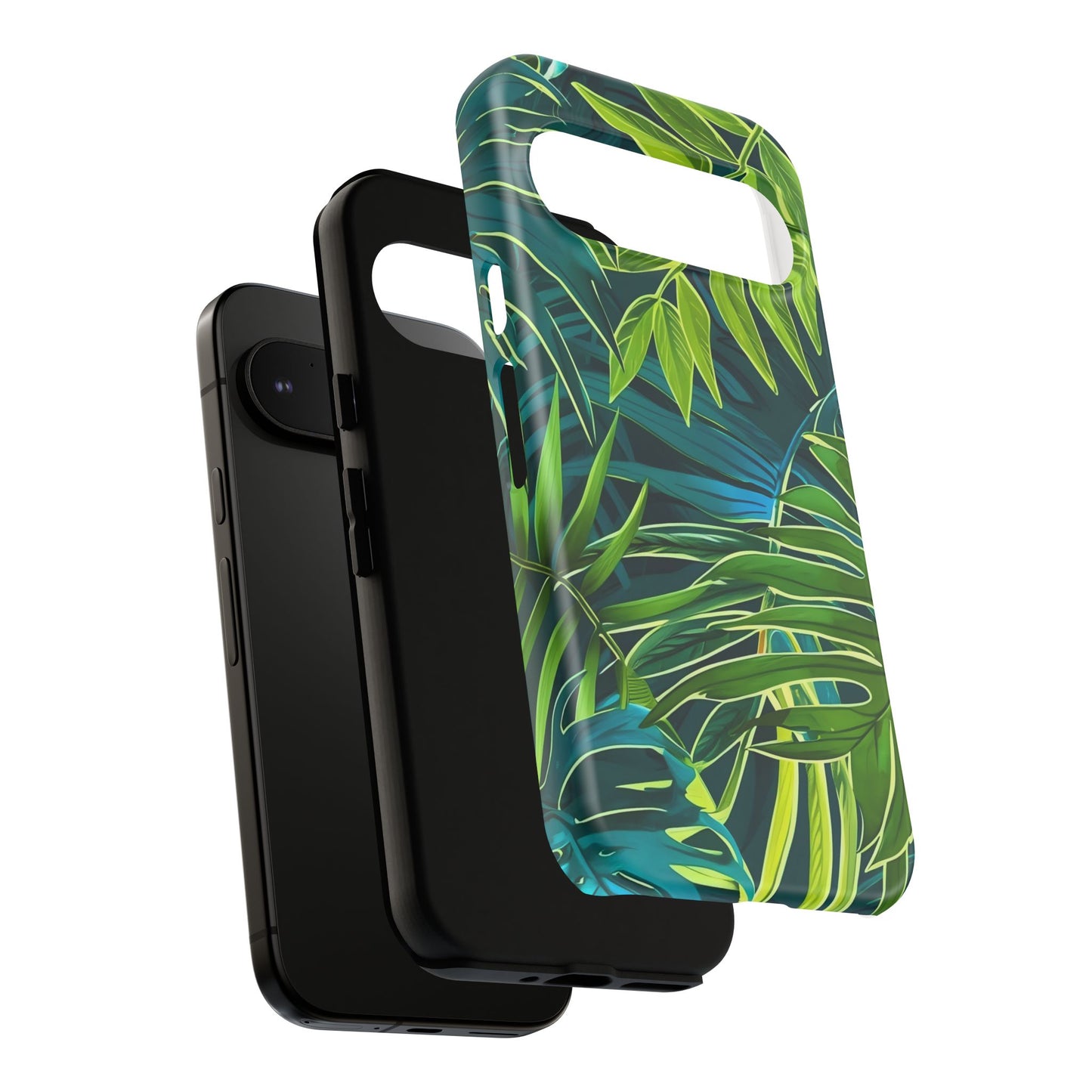 Tropical Phone Case - Durable Green Leaf Design, Eco-Friendly Gift, Trendy Accessory, Nature Lover's Case, Summer Vibes