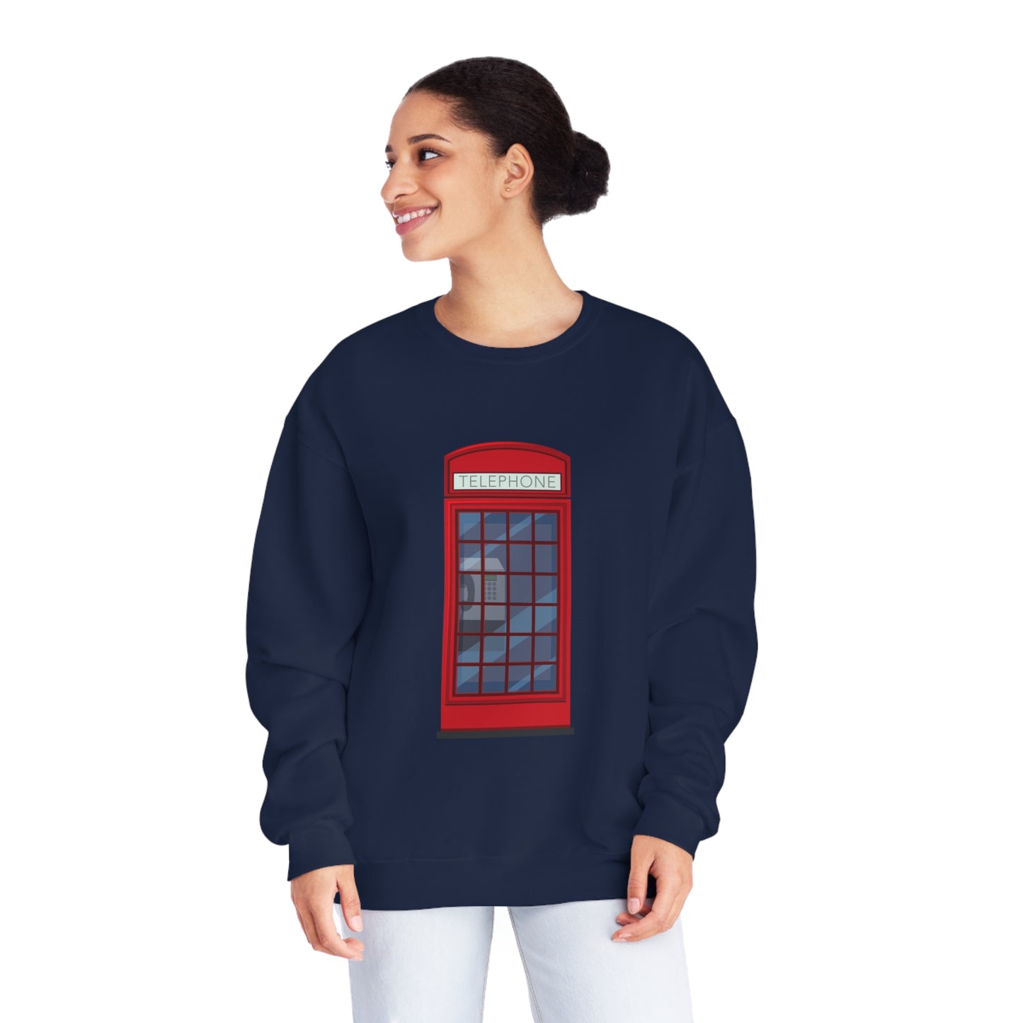 Unisex NuBlend® Crewneck Sweatshirt - Iconic British Public Telephone