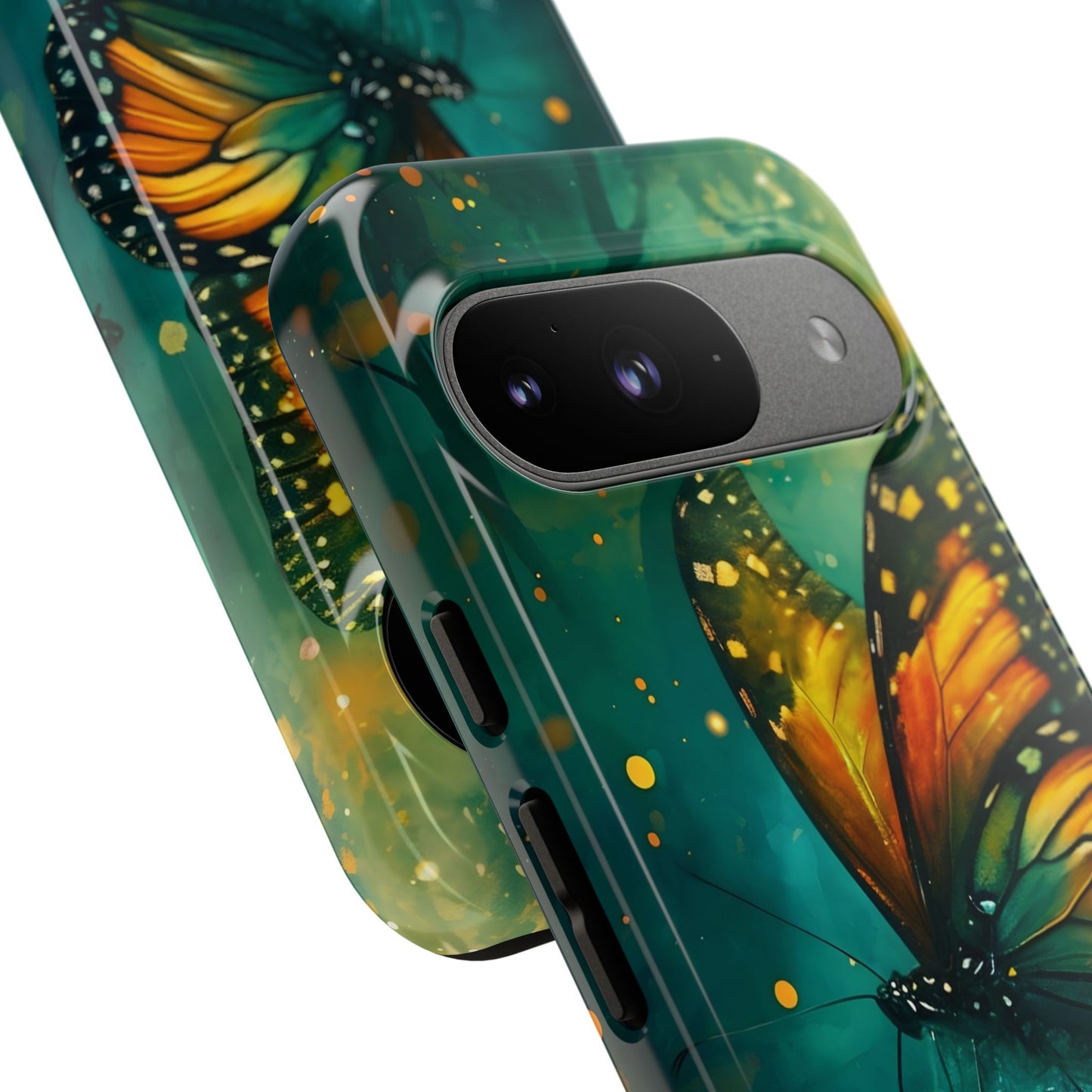 Colorful Butterfly Phone Case, Tough Cases for iPhone and Samsung, Cute Tech Accessories, Nature Lovers Gift, Vibrant Floral Design