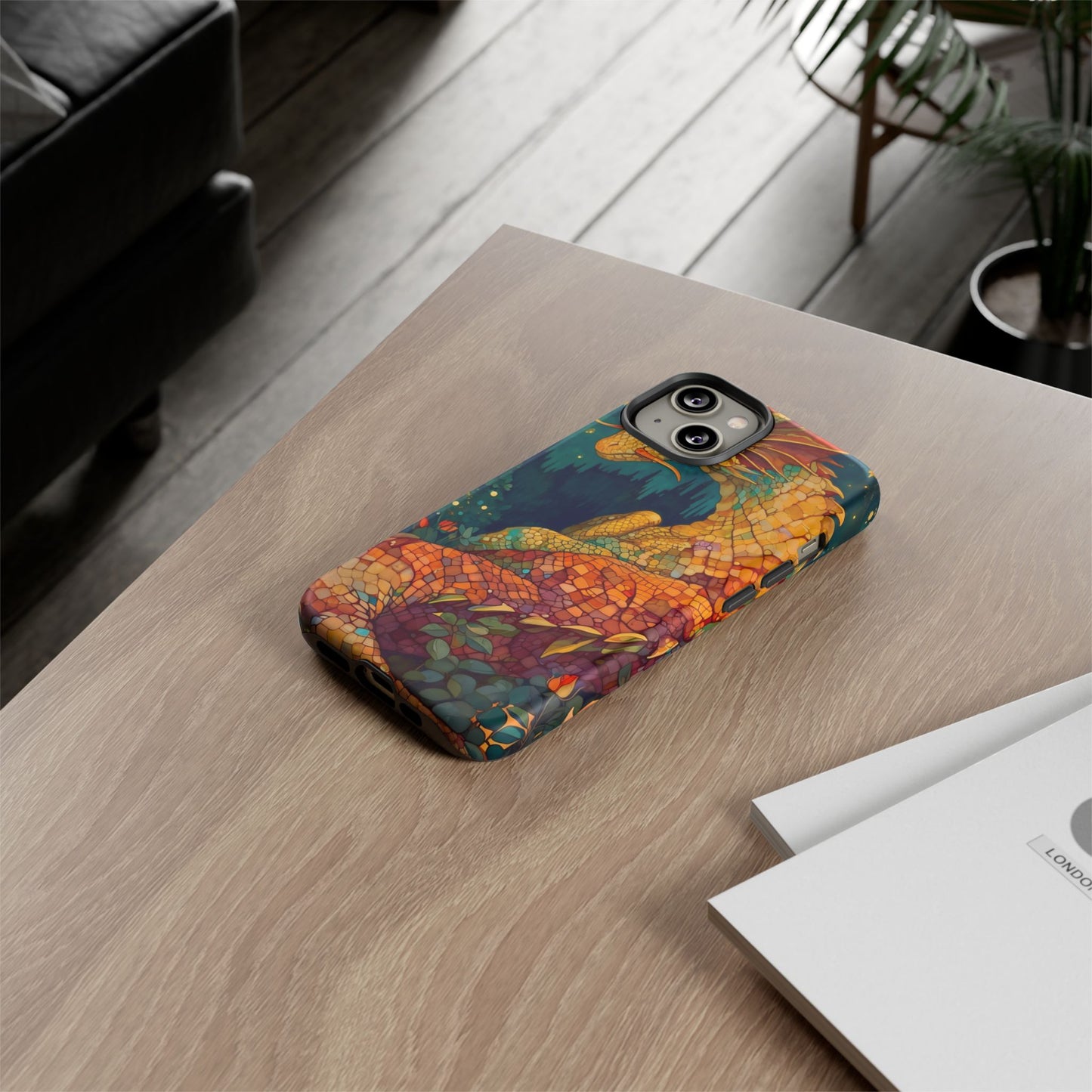 Dragon Art Phone Case, Tough Phone Cover, Fantasy Gift, Unique Mobile Accessory, Dragon Lover Gift, Stylish Protection
