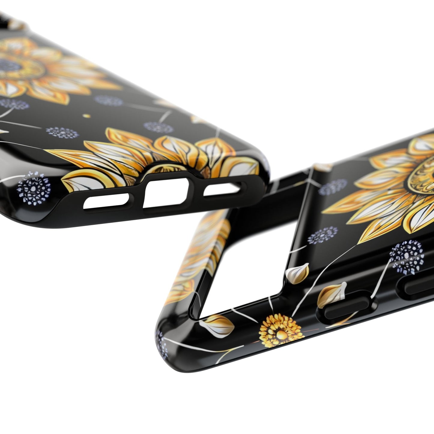 Floral Phone Case with Mandala Design, Tough Cases for iPhone & Samsung, Boho Style, Gift for Her, Unique Accessories