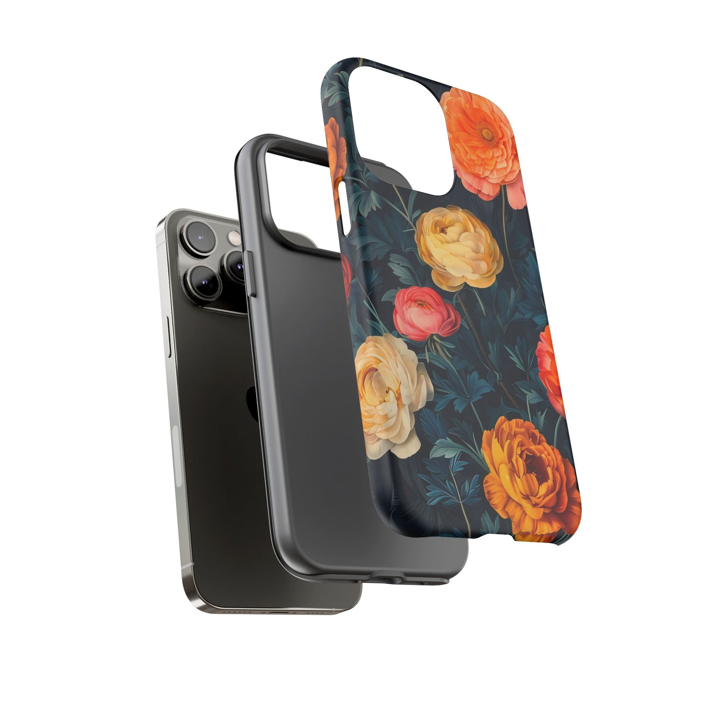 Floral Phone Case - Tough Cases, Stylish Protection, Gift for Flower Lovers, Customizable Cover, Floral Design Mobile Accessory