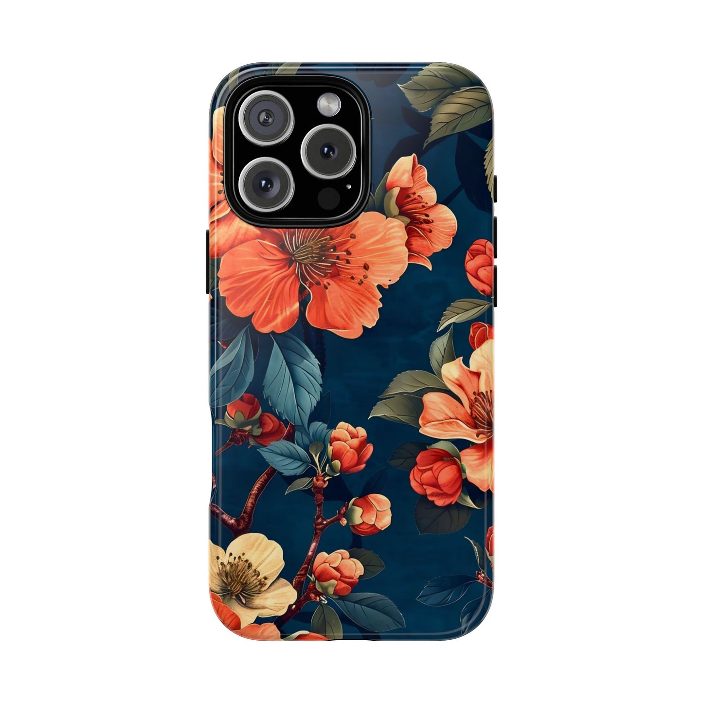 Floral iPhone Case, Tough Cases, Flower Phone Protector, Floral Design, Spring Gift, Phone Cover
