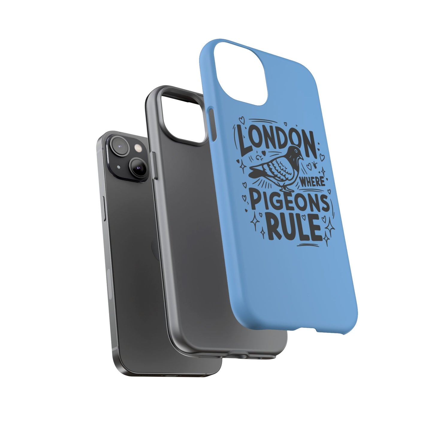 London Pigeon Phone Case, Urban Art Accessory, Tough Phone Cover, Gift for Bird Lovers, London Souvenir, Unique Cell Phone Case