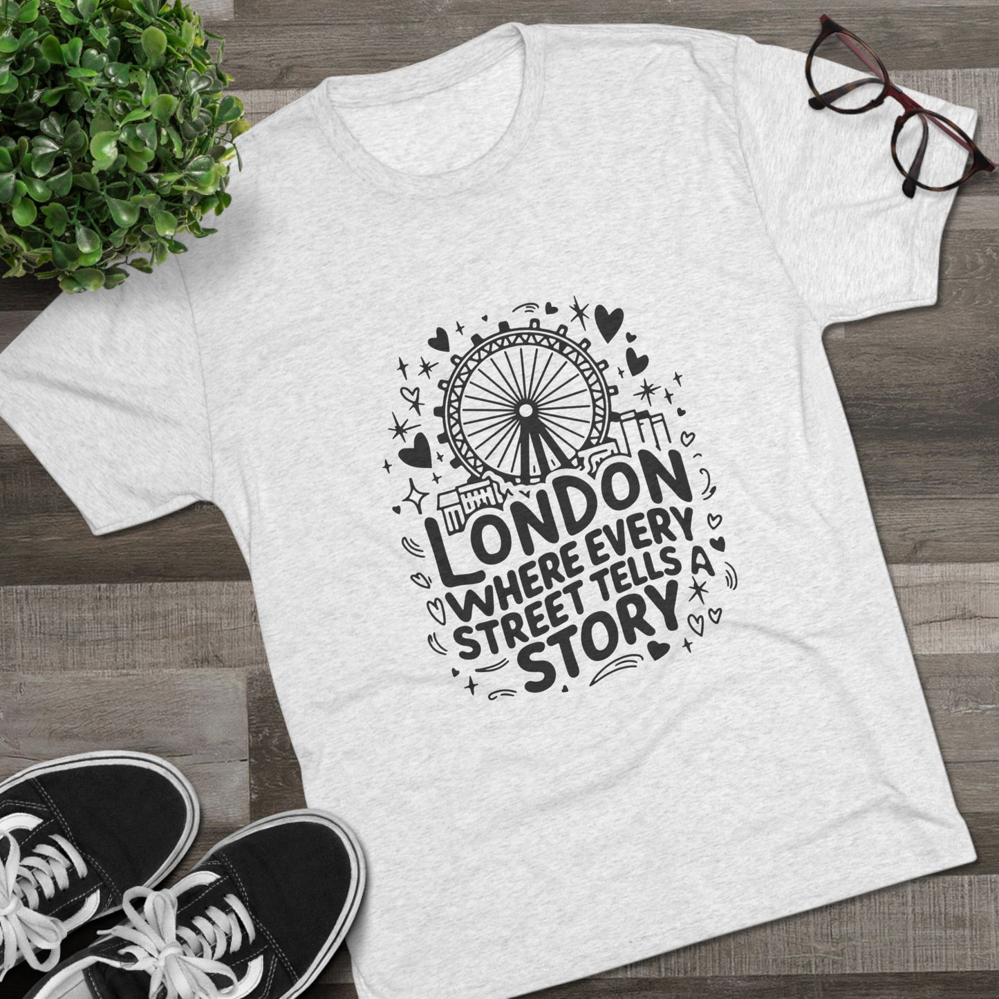 London's Streets Unisex Tri-Blend Crew Tee