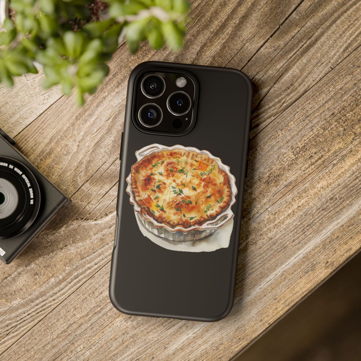 Quiche Phone Case - Funky Kitchen Decor, Foodie Gift, Chef Accessories, Culinary Art, Quirky Phone Cover