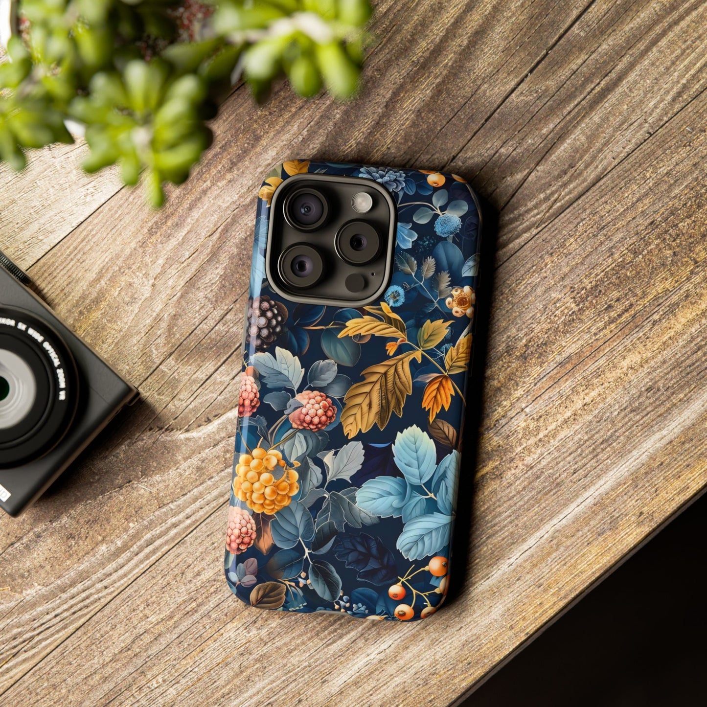 Floral iPhone Case, Tough Phone Cover, Nature-inspired Accessory, Gift for Her, Trendy Protection Case