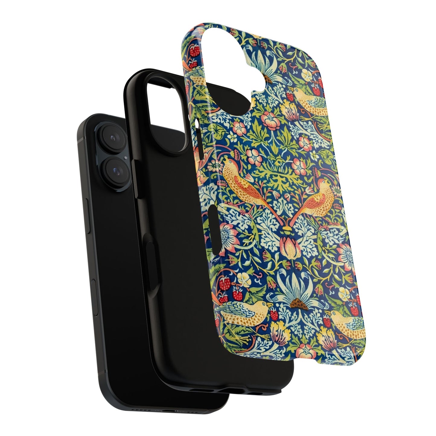 Floral Phone Case | Tough Cases, Stylish Protection, Unique Gift, Eco-Friendly, Floral Pattern, Bird Design