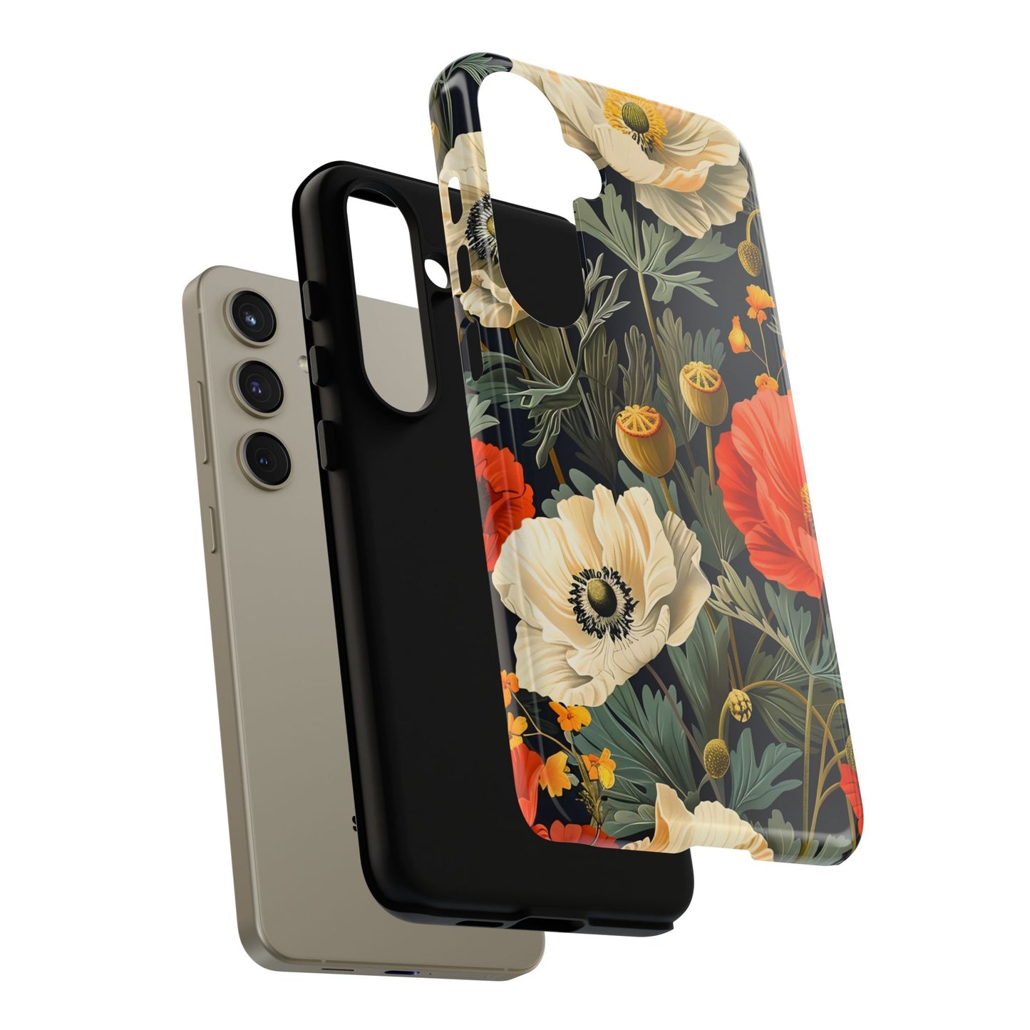 Floral Phone Case - Tough Cases with Vibrant Garden Design, Phone Accessory, Gift for Her, Spring Style, Nature Lover