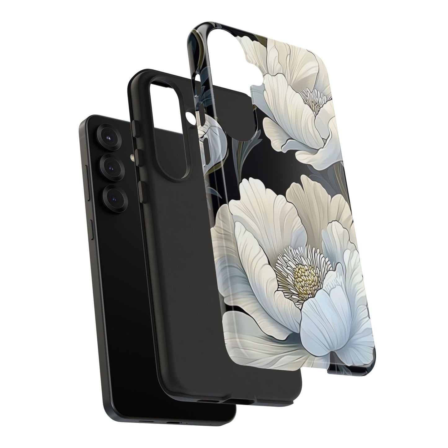 Floral Phone Case, Tough Cases for Women, Stylish Phone Cover, Floral Design Phone Protector, Nature Inspired Tech Accessories