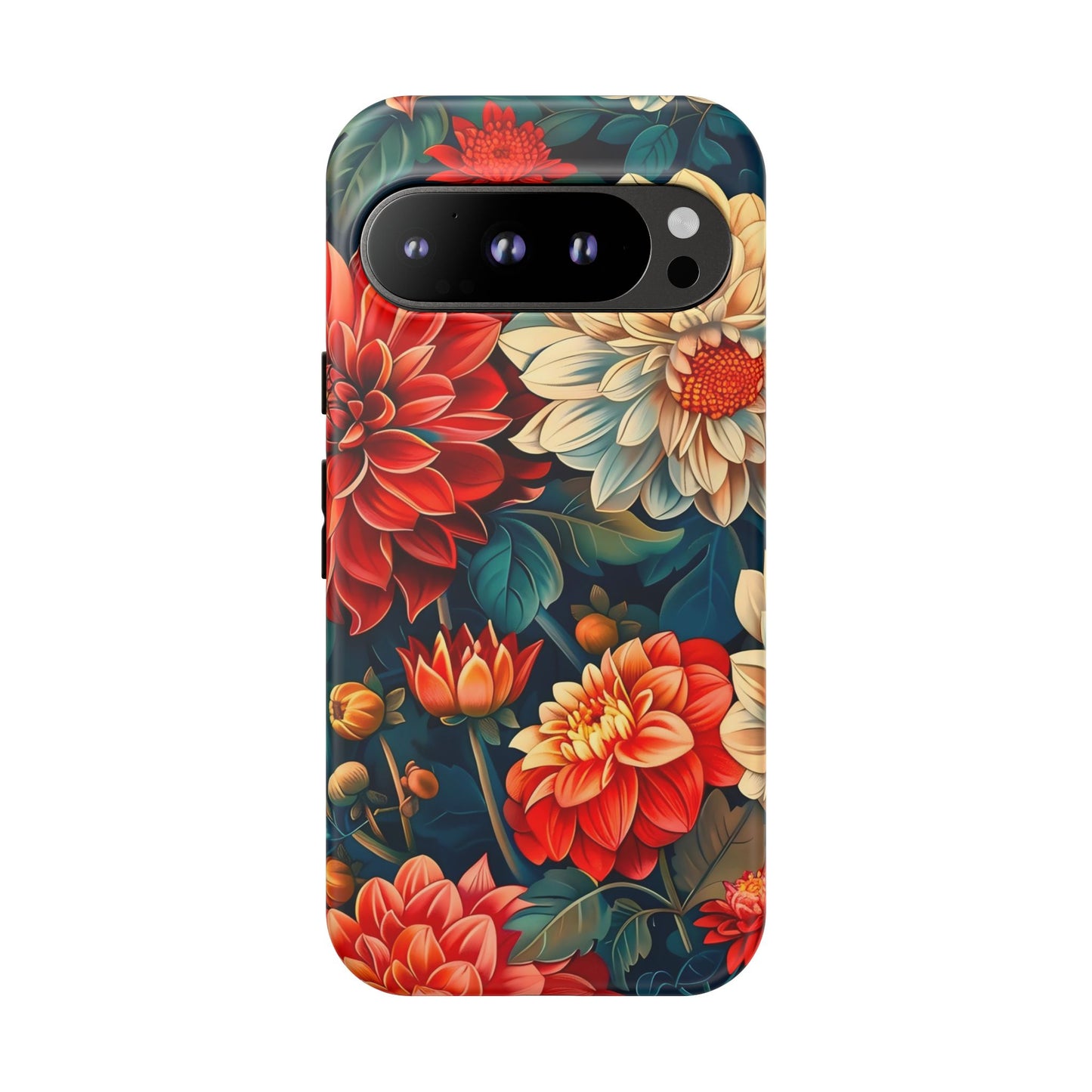 Floral Phone Case - Vibrant Tough Cases, Stylish Floral Cell Phone Cover, Gift for Her, Trendy Phone Accessory, Flower Design