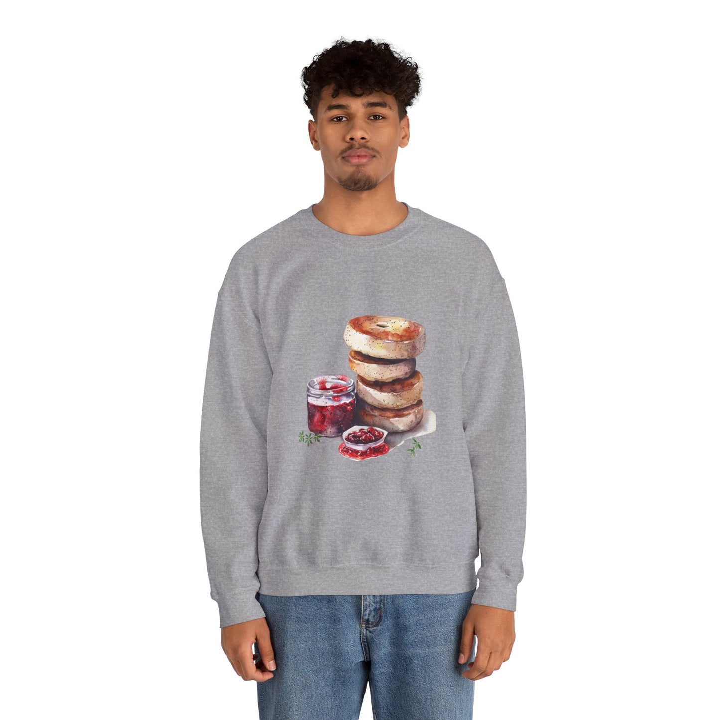 Unisex Heavy Blend™ Crewneck Sweatshirt Classy - Delightful British Food