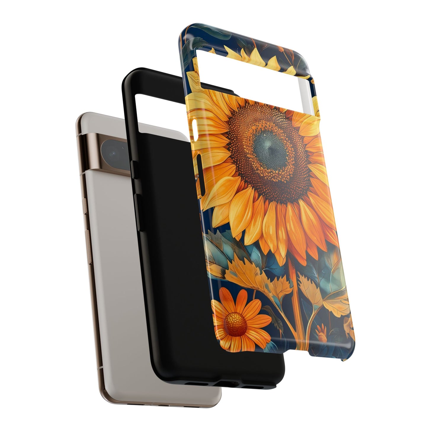 Sunflower Phone Case - Floral Design for Nature Lovers, Cute Spring Accessory, Gift for Her, Eco-Friendly Cover