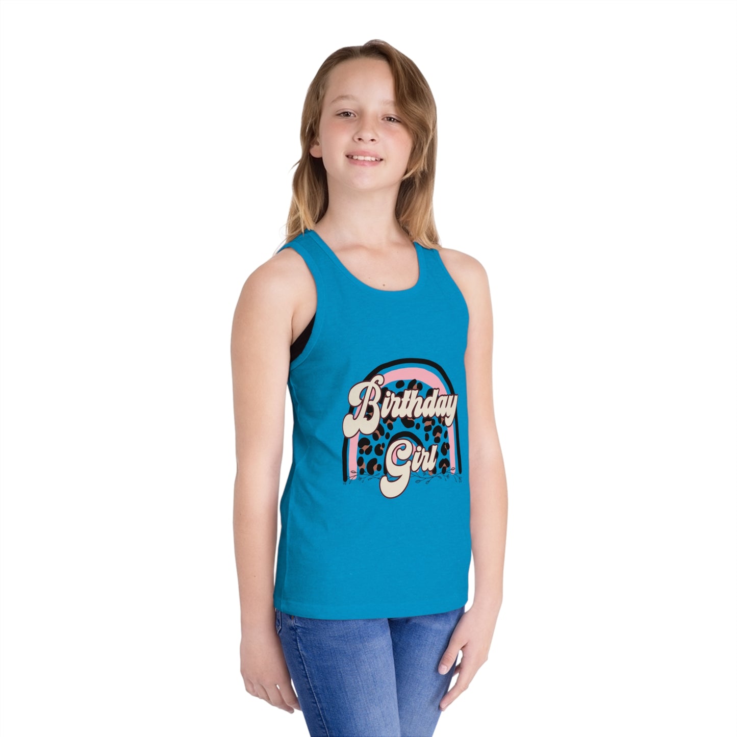 Birthday Girl Jersey Tank Top for Kids