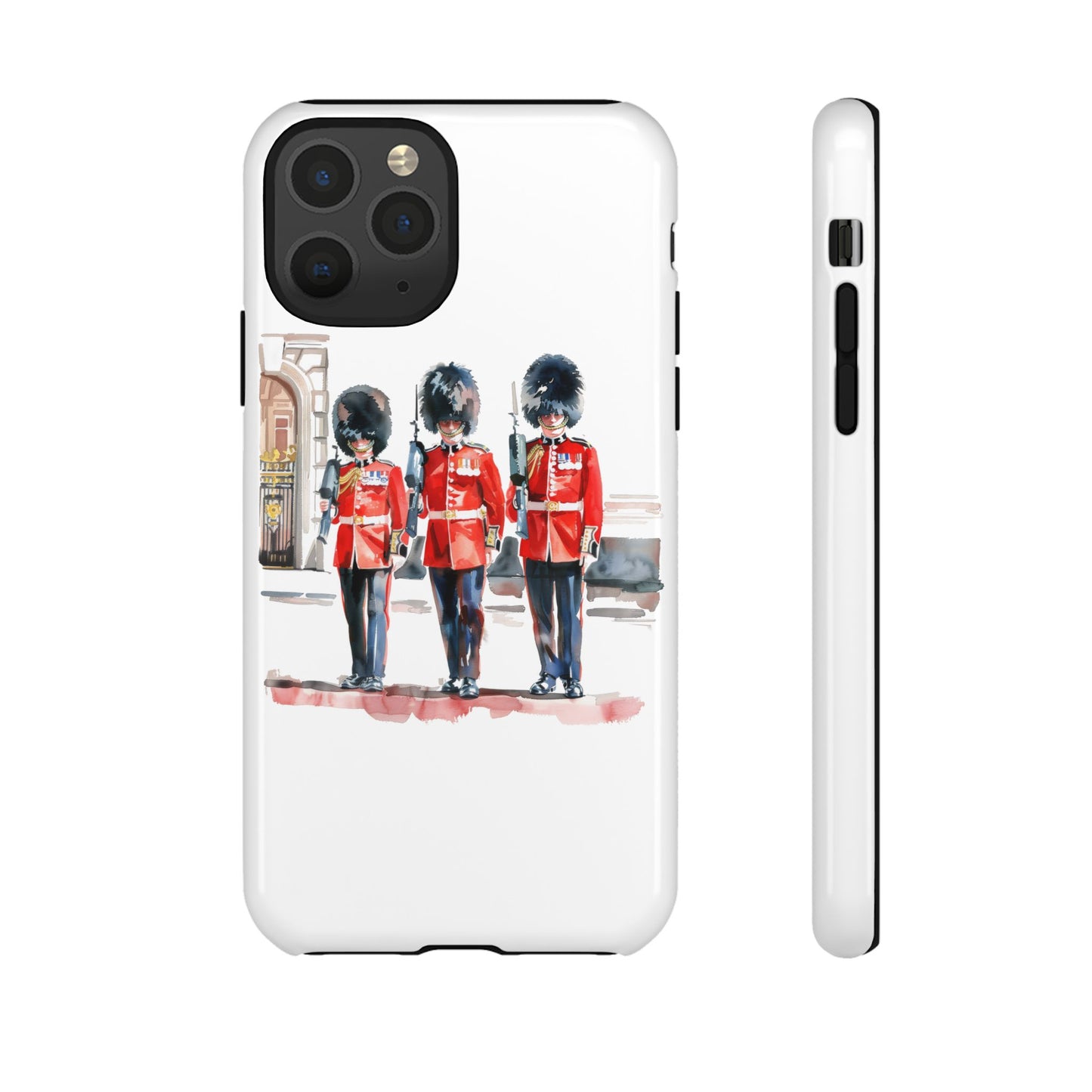 Phone Case with Royal Guard Design, Unique Cell Cover, London Souvenir, Tough Phone Case, Gift for Travelers, Stylish Street Photography