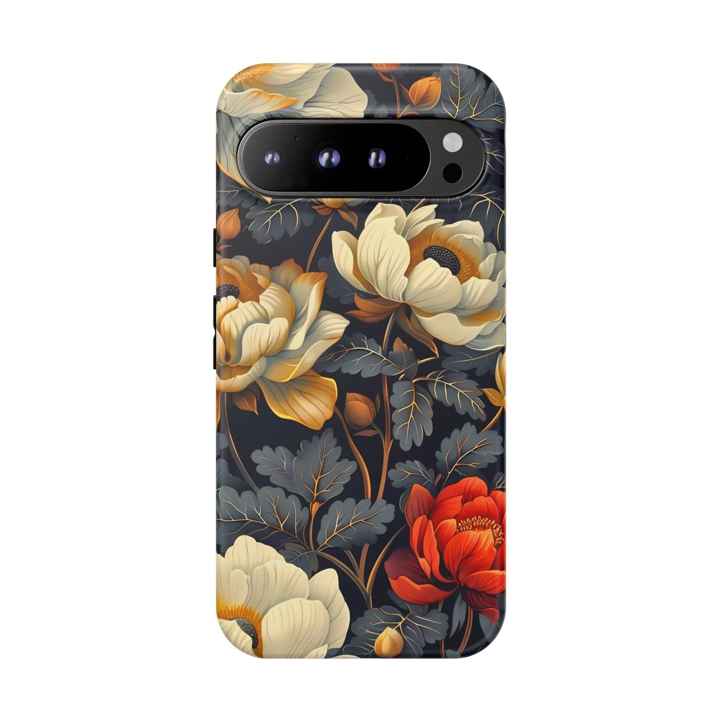 Floral Phone Case - Tough Cases, Stylish Mobile Cover, Flower Design, Holiday Gift, Trendy Accessory, Eco-Friendly Case