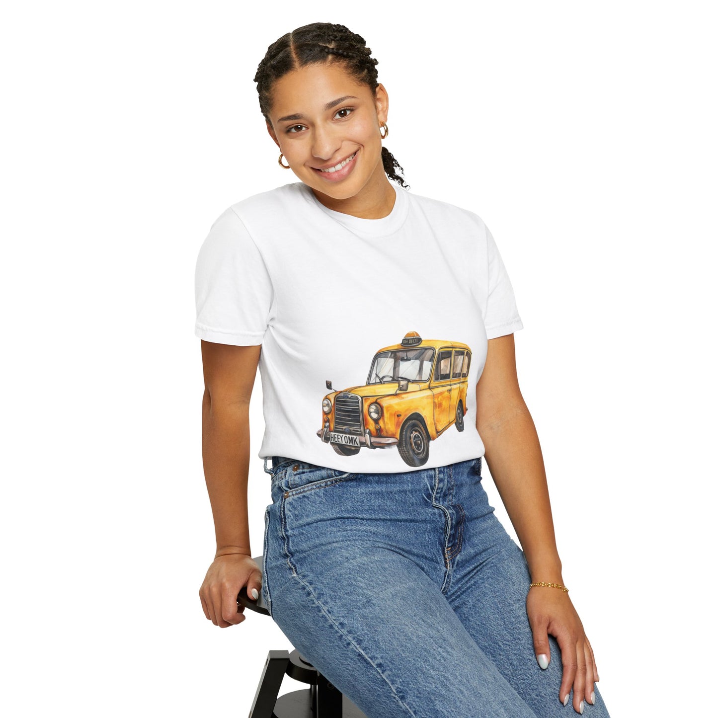 Unisex Garment-Dyed T-shirt - Vintage British Car