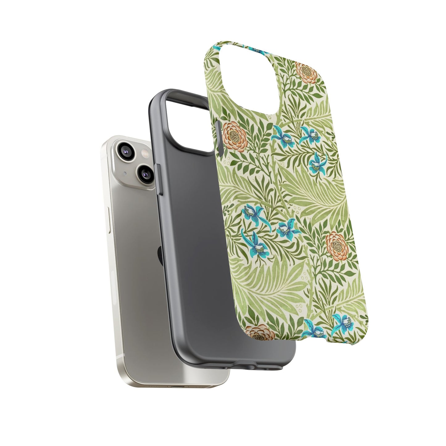 Tough Cases Phone Case, Botanical Print Phone Cover, Floral Smartphone Accessory, Nature-Inspired Tech Gear, Gift for Plant Lovers