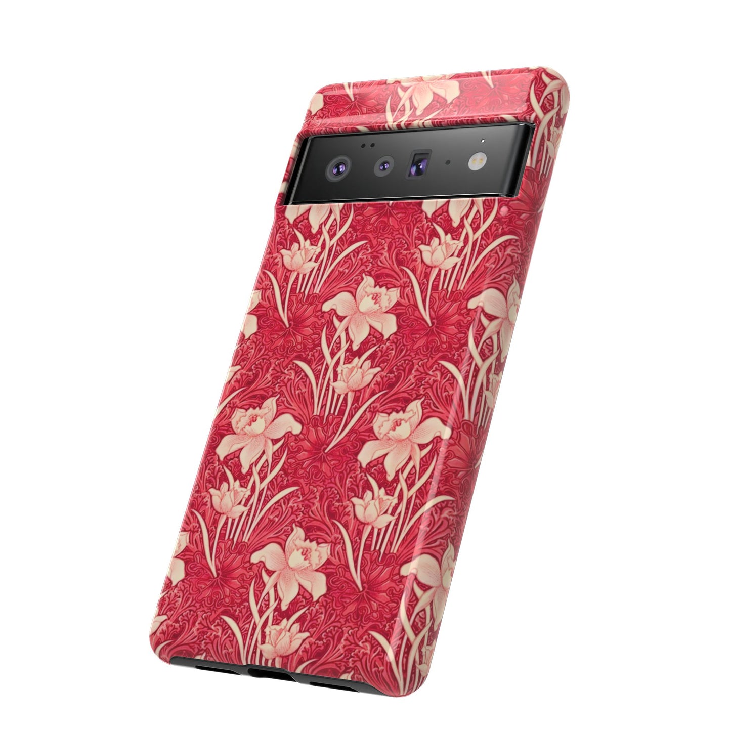 Floral Tough Phone Case - Durable, Stylish Accessory, Perfect Gift for Her, Floral Pattern, Customizable, Ideal for Daily Use