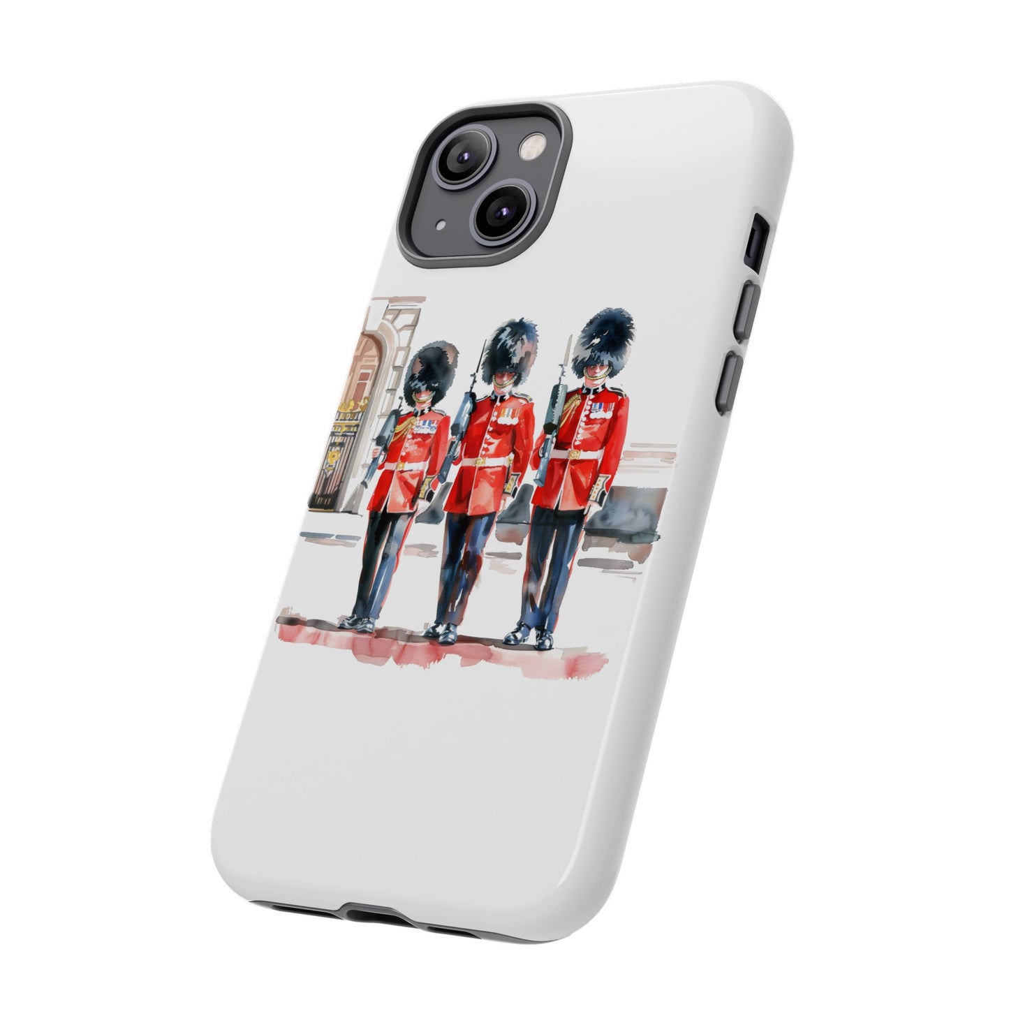Phone Case with Royal Guard Design, Unique Cell Cover, London Souvenir, Tough Phone Case, Gift for Travelers, Stylish Street Photography