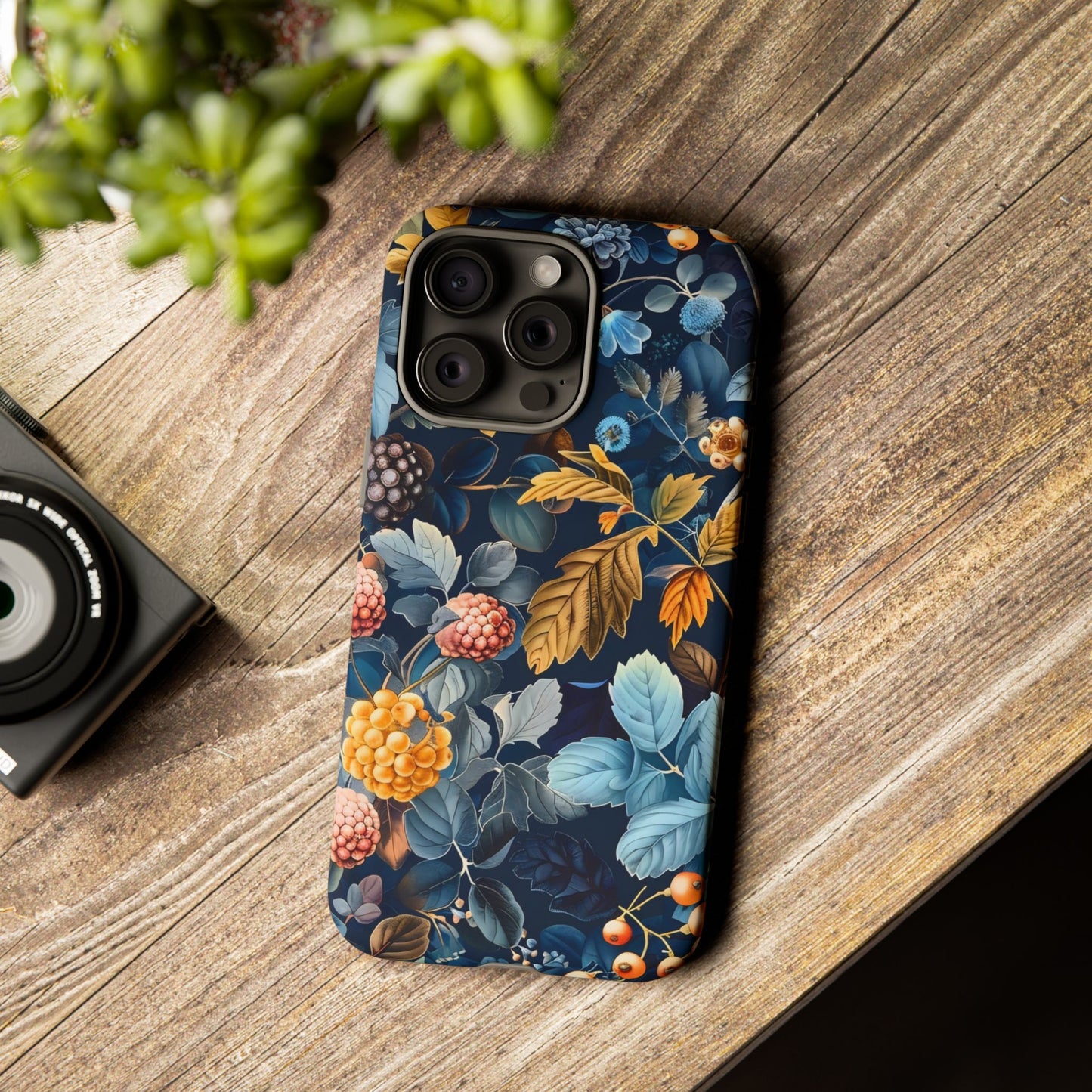 Floral iPhone Case, Tough Phone Cover, Nature-inspired Accessory, Gift for Her, Trendy Protection Case