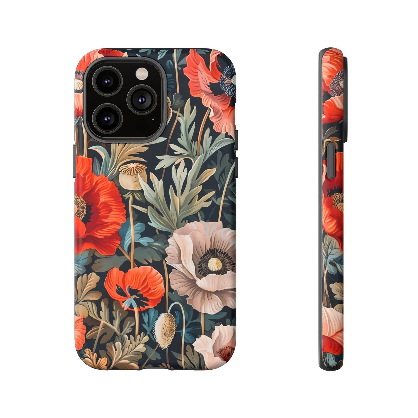 Floral Phone Case - Tough Cases, Flower Design, Chic Tech Accessories, Stylish Gifts, Unique Phone Protectors