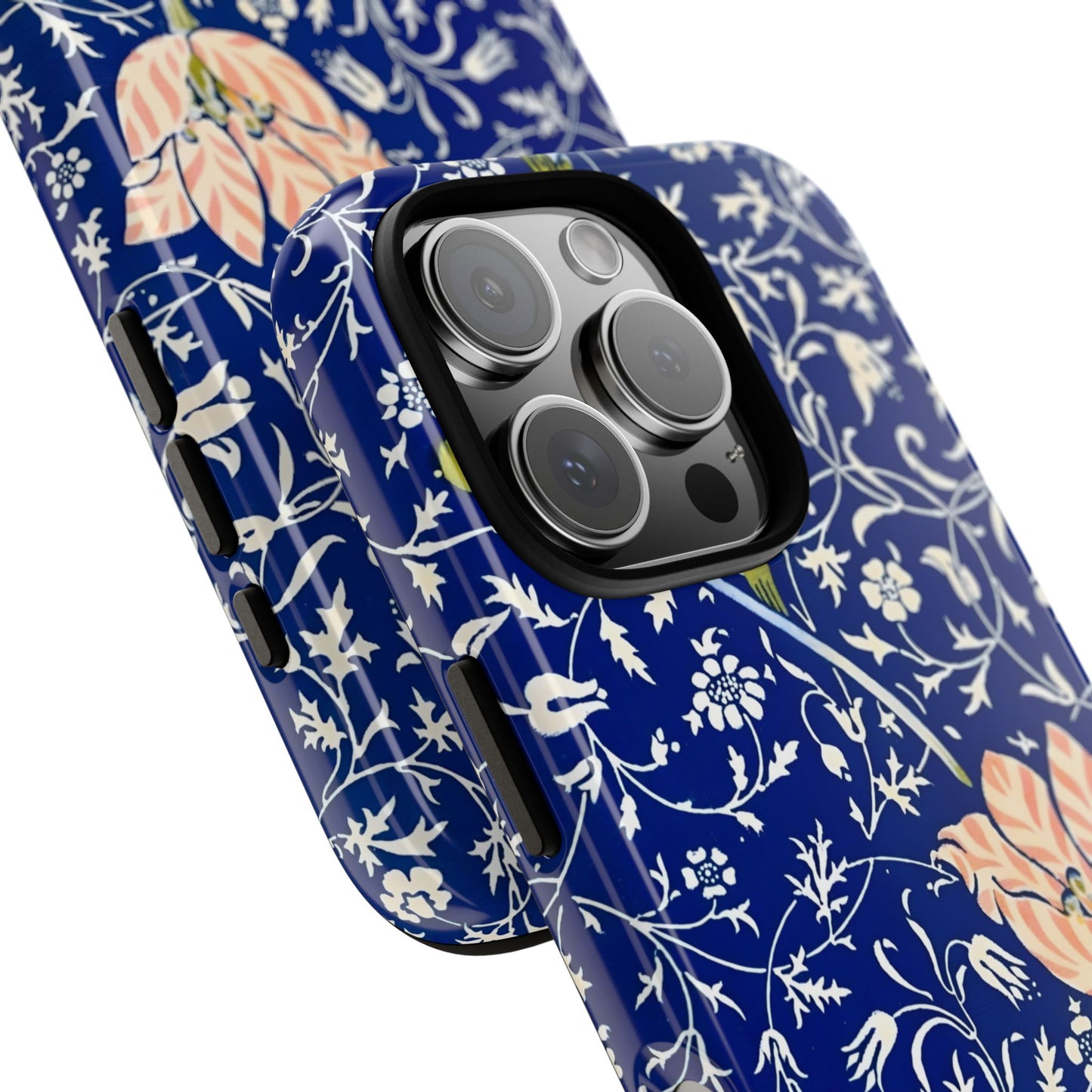 Floral Phone Case, Unique Tough Phone Cover, Gift for Her, Spring Decor, Durable Protective Case, Elegant Floral Design