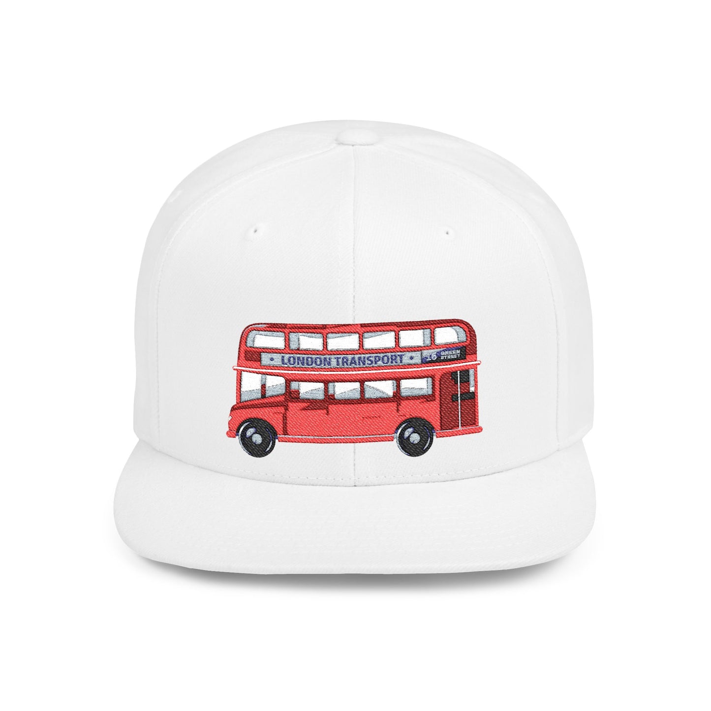 Vintage London Bus Flat Bill Snapback