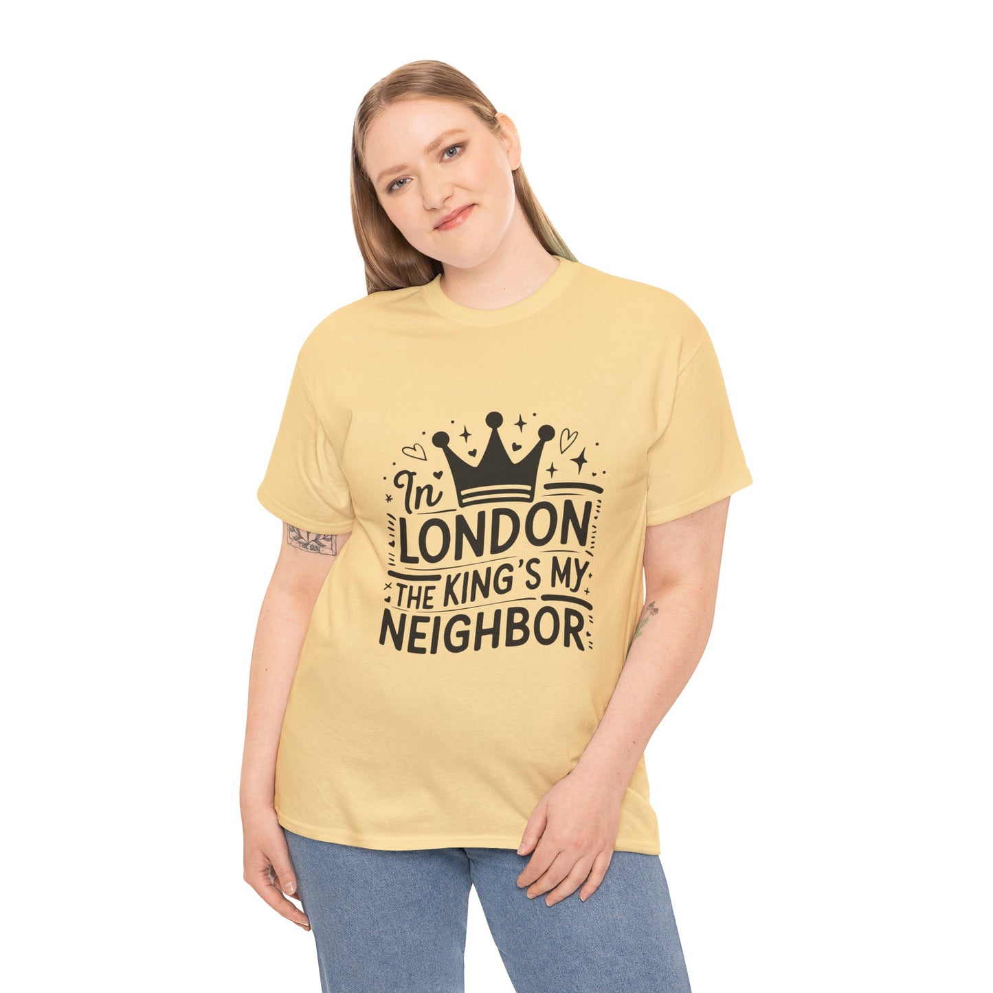 Unisex Heavy Cotton Tee - In London King's my Neighbour