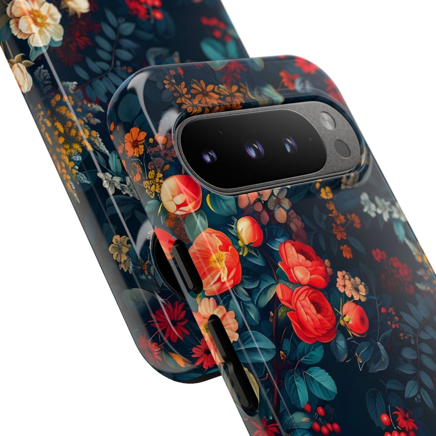 Floral Phone Case - Tough Cases, iPhone Protection, Elegant Floral Design, Gift for Her, Stylish Tech Accessory