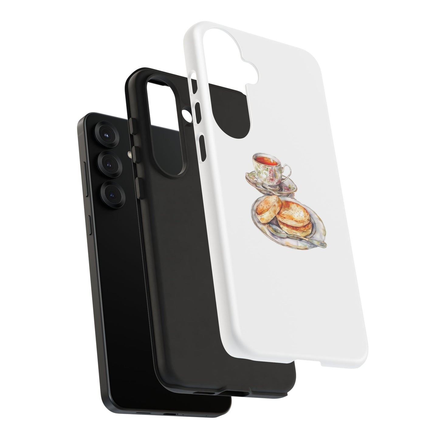 Elegant Tea & Cookies Phone Case - Tough Cases for Tea Lovers
