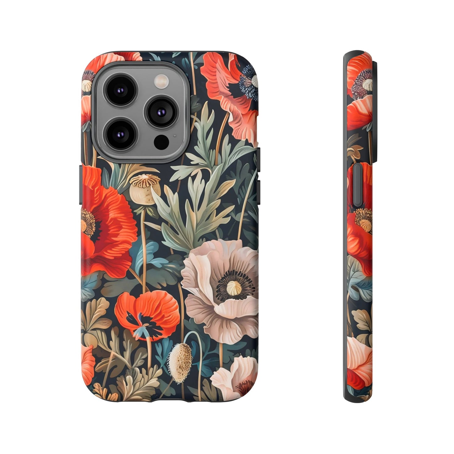 Floral Phone Case - Tough Cases, Flower Design, Chic Tech Accessories, Stylish Gifts, Unique Phone Protectors
