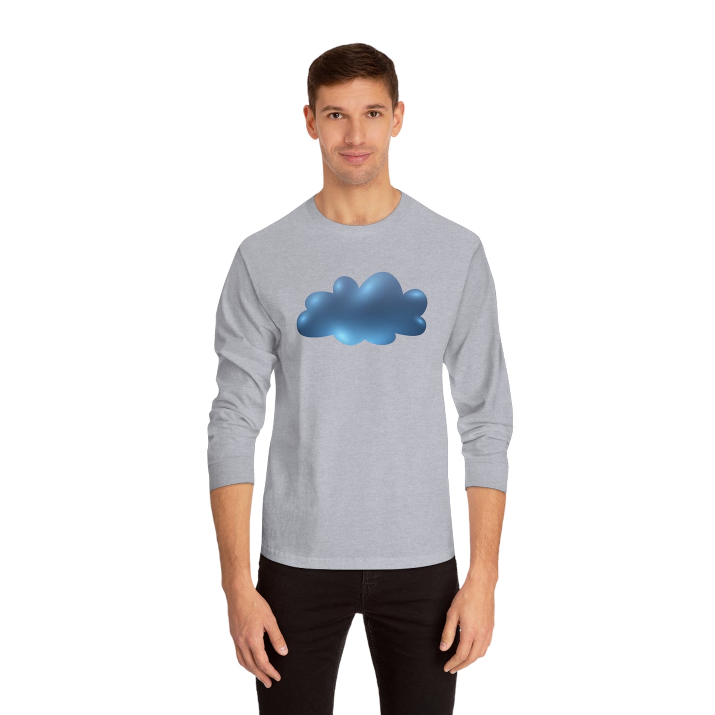 Unisex Classic Long Sleeve T-Shirt - Serene Cloudscape - Dreamy Cloud Design
