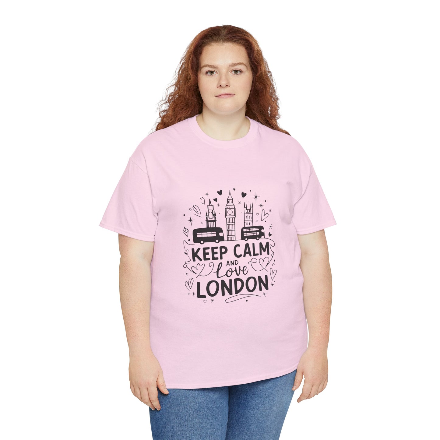 Unisex Heavy Cotton Tee - Keep Calm and Love London