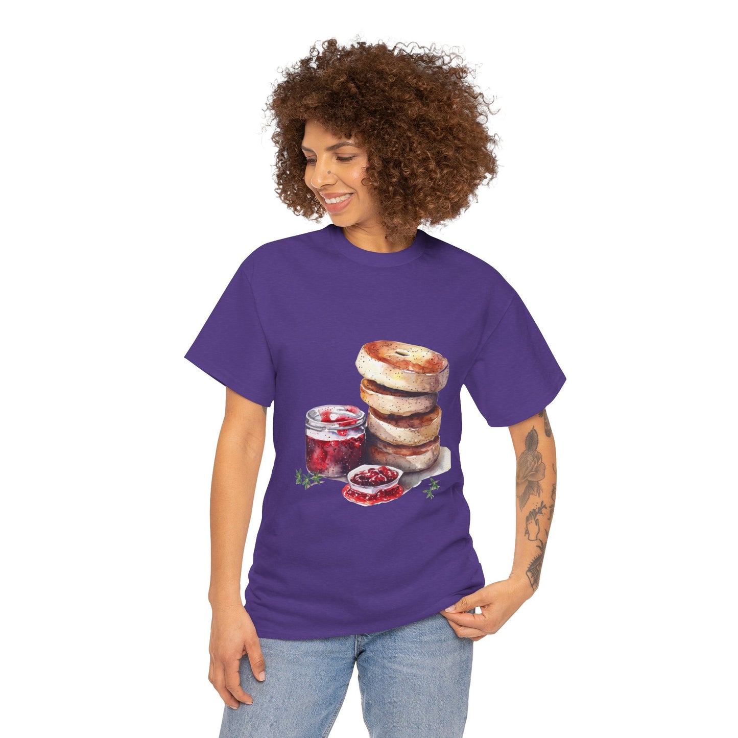 Unisex Heavy Cotton Tee - A Taste of Tradition - Iconic British Cuisine