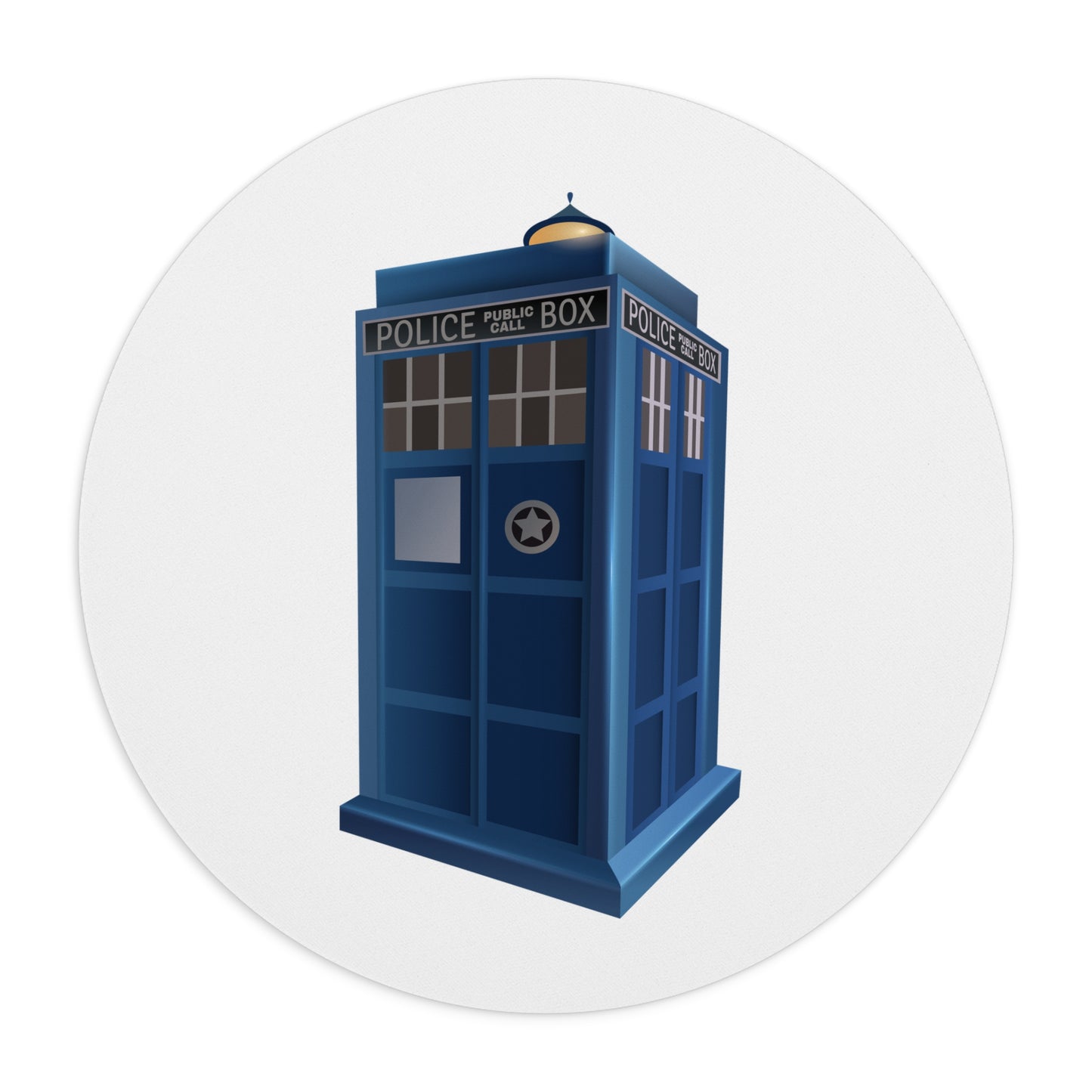 Doctor Who Police Box Mouse Pad - Geeky Desk Accessory, Sci-Fi Fan Gift, Gaming Mousemat, Office Decor, Unique Gift Idea