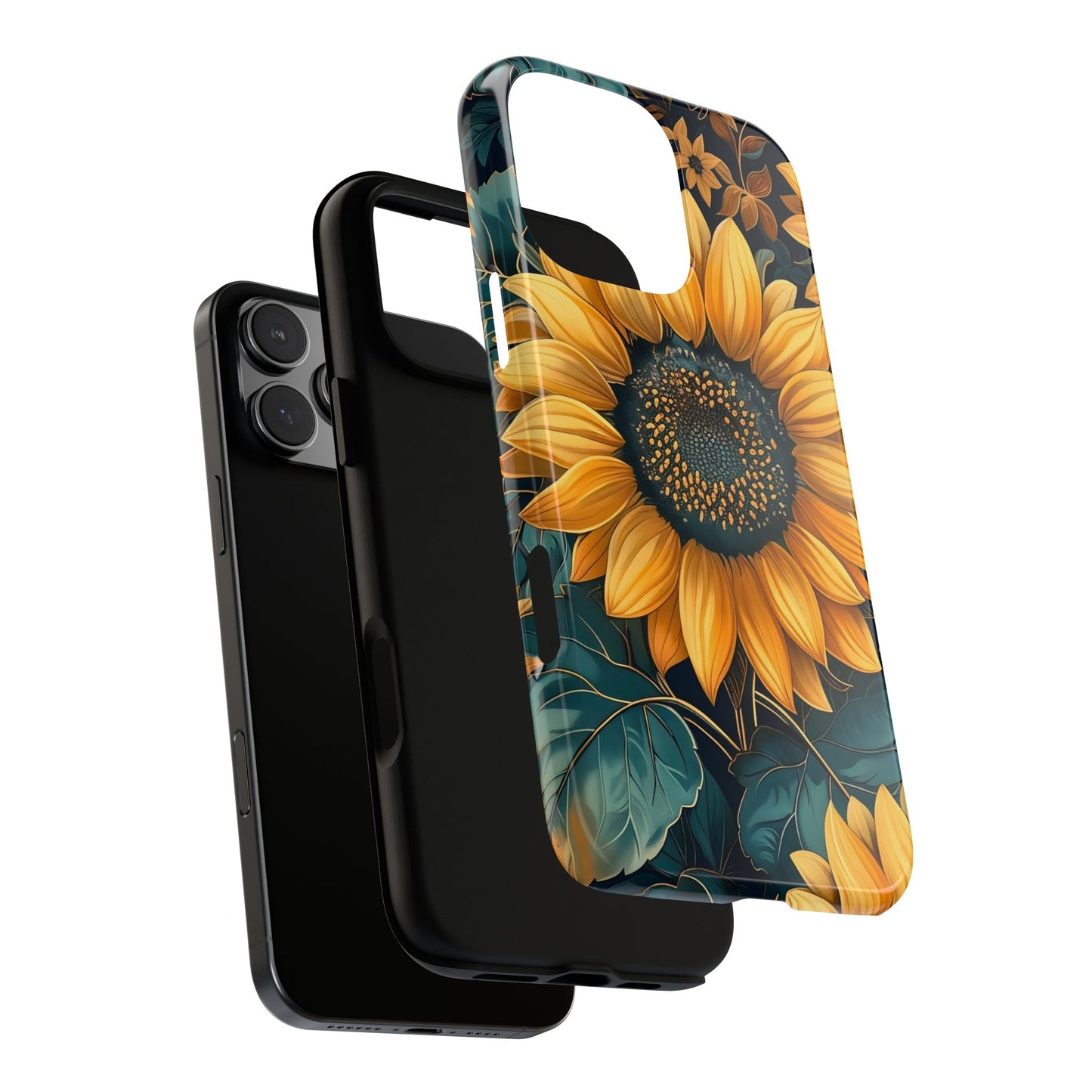 Sunflower Phone Case - Bright Floral Design, Stylish Tough Cover for Sunflower Lovers, Gift for Plant Enthusiasts, Mom Gift, Nature Lovers