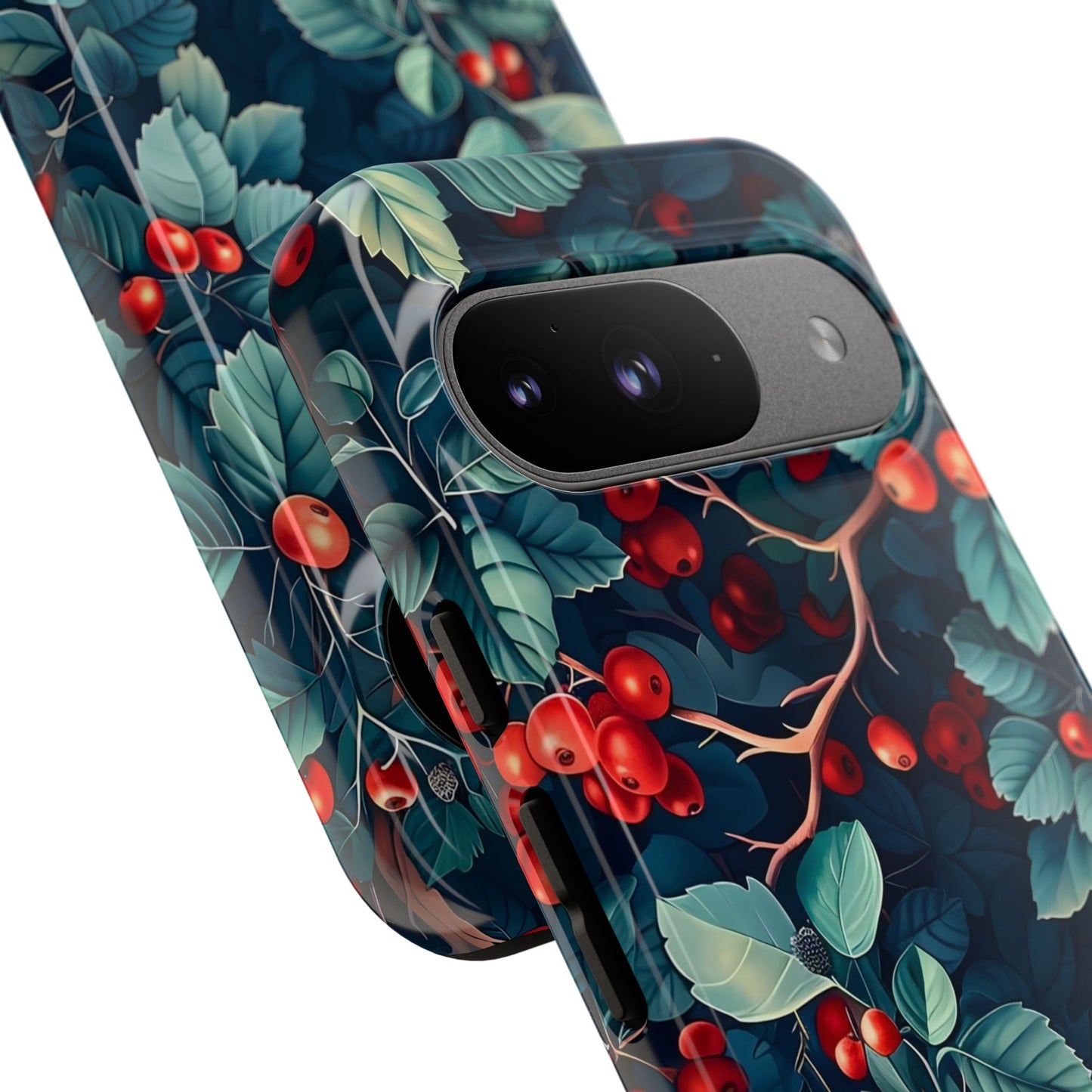Berry Blossom Phone Case - Nature Lover's Gift, Floral Design, Cute Accessory for Spring, Unique Tech Cover, Perfect for Holidays