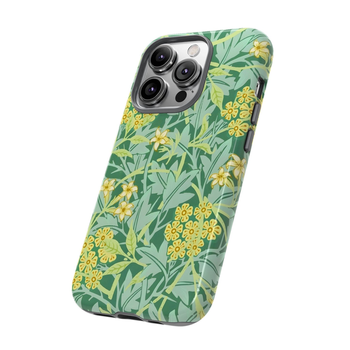 Tough Cases Organic Floral Phone Case, Stylish iPhone Cover, Eco-Friendly Gift, Nature Lover Accessory, Spring Decor, Unique Phone Protector